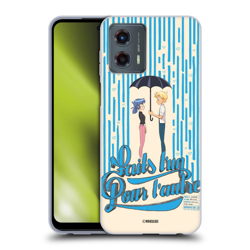 Miraculous Ladybug Sketches Made For Each Other Soft Gel Case for Motorola Moto G (2023)