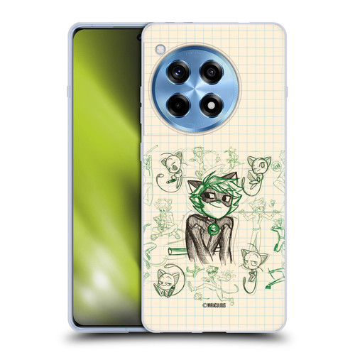 Miraculous Ladybug Sketches Cat Noir Soft Gel Case for OnePlus 12R