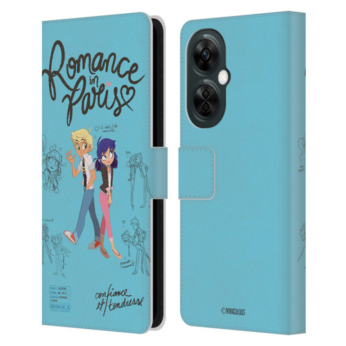 Miraculous Ladybug Sketches Romance In Paris Leather Book Wallet Case Cover For OnePlus Nord N30 Miraculous Ladybug Sketches Romance In Paris Leather Book Wallet Case Cover For OnePlus Nord N30