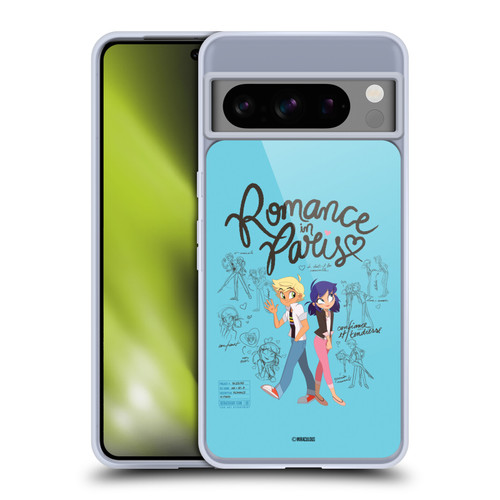 Miraculous Ladybug Sketches Romance In Paris Soft Gel Case for Google Pixel 8 Pro