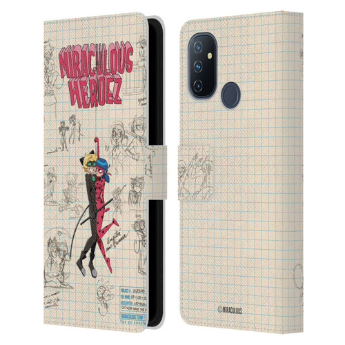 Miraculous Ladybug Sketches Ladybug And Cat Noir Leather Book Wallet Case Cover For OnePlus Nord N100 Miraculous Ladybug Sketches Ladybug And Cat Noir Leather Book Wallet Case Cover For OnePlus Nord N100