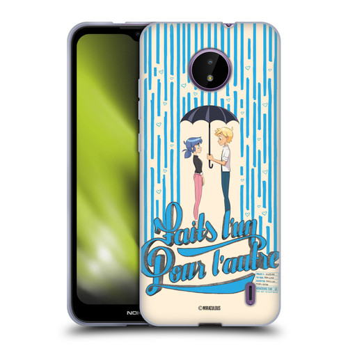Miraculous Ladybug Sketches Made For Each Other Soft Gel Case for Nokia C10 / C20