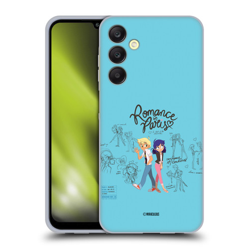 Miraculous Ladybug Sketches Romance In Paris Soft Gel Case for Samsung Galaxy A25 5G Miraculous Ladybug Sketches Romance In Paris Soft Gel Case for Samsung Galaxy A25 5G