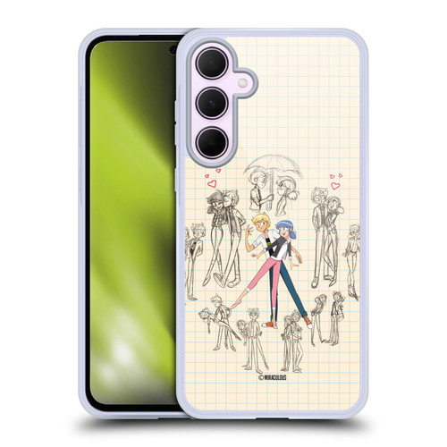 Miraculous Ladybug Sketches Marinette And Adrien Soft Gel Case for Samsung Galaxy A35 5G Miraculous Ladybug Sketches Marinette And Adrien Soft Gel Case for Samsung Galaxy A35 5G