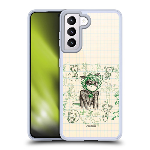 Miraculous Ladybug Sketches Cat Noir Soft Gel Case for Samsung Galaxy S21 5G Miraculous Ladybug Sketches Cat Noir Soft Gel Case for Samsung Galaxy S21 5G