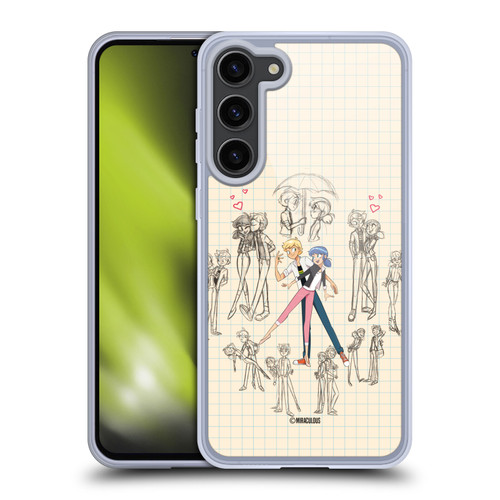 Miraculous Ladybug Sketches Marinette And Adrien Soft Gel Case for Samsung Galaxy S23+ 5G Miraculous Ladybug Sketches Marinette And Adrien Soft Gel Case for Samsung Galaxy S23+ 5G