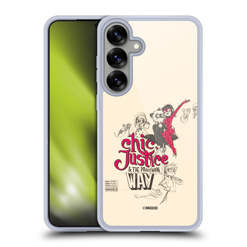 Miraculous Ladybug Sketches Chic Justice Soft Gel Case for Samsung Galaxy S25+