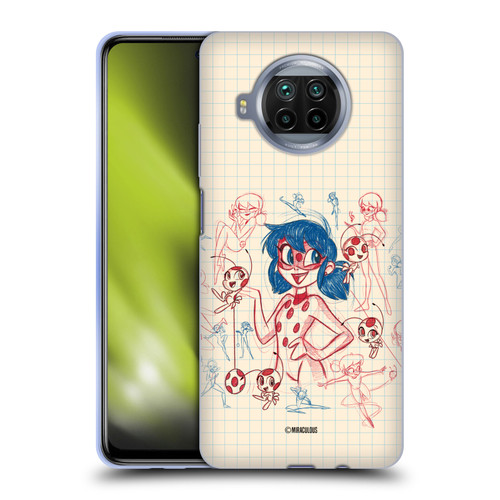 Miraculous Ladybug Sketches Ladybug Soft Gel Case for Xiaomi Mi 10T Lite 5G