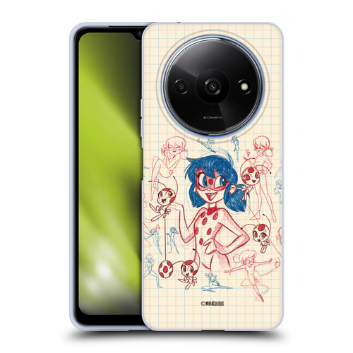Miraculous Ladybug Sketches Ladybug Soft Gel Case for Xiaomi Redmi A3