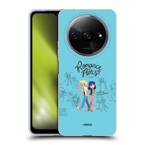 Miraculous Ladybug Sketches Romance In Paris Soft Gel Case for Xiaomi Redmi A3