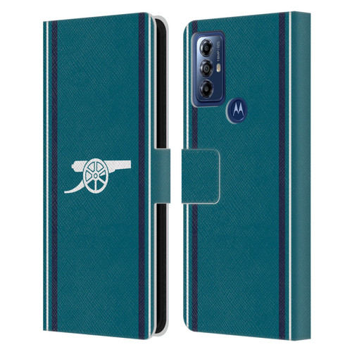 Arsenal FC 2023/24 Crest Kit Third Leather Book Wallet Case Cover For Motorola Moto G Play (2023)