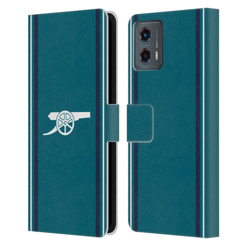 Arsenal FC 2023/24 Crest Kit Third Leather Book Wallet Case Cover For Motorola Moto G (2023)