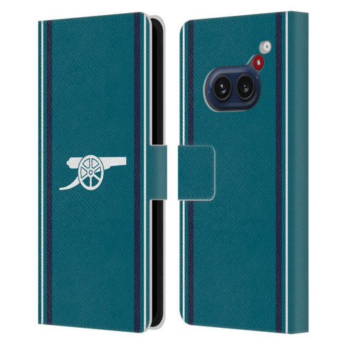 Arsenal FC 2023/24 Crest Kit Third Leather Book Wallet Case Cover For Nothing Phone (2a)