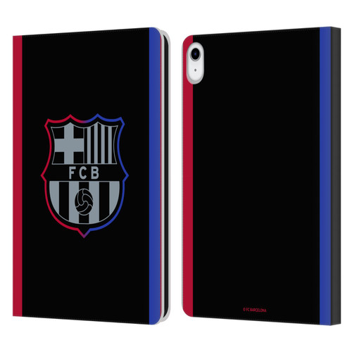 FC Barcelona 2024/25 Crest Kit Away Leather Book Wallet Case Cover For Apple iPad 10.9 2022/2025