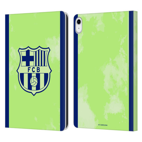 FC Barcelona 2024/25 Crest Kit Third Leather Book Wallet Case Cover For Apple iPad 10.9 2022/2025