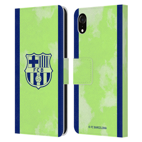 FC Barcelona 2024/25 Crest Kit Third Leather Book Wallet Case Cover For Apple iPhone XR