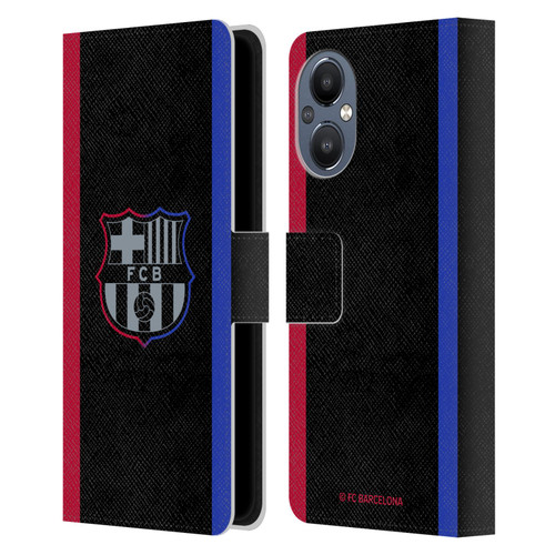 FC Barcelona 2024/25 Crest Kit Away Leather Book Wallet Case Cover For OnePlus Nord N20 5G
