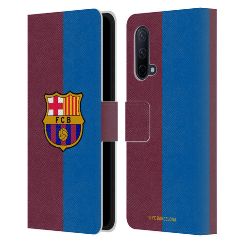 FC Barcelona 2024/25 Crest Kit Home Leather Book Wallet Case Cover For OnePlus Nord CE 5G