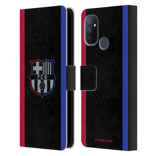 FC Barcelona 2024/25 Crest Kit Away Leather Book Wallet Case Cover For OnePlus Nord N100
