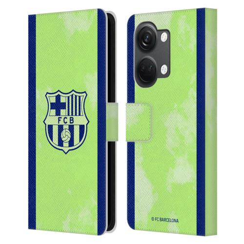 FC Barcelona 2024/25 Crest Kit Third Leather Book Wallet Case Cover For OnePlus Nord 3 5G