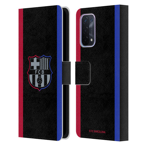 FC Barcelona 2024/25 Crest Kit Away Leather Book Wallet Case Cover For OPPO A54 5G
