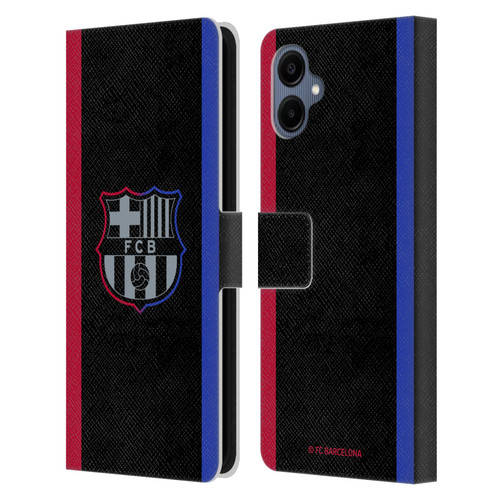 FC Barcelona 2024/25 Crest Kit Away Leather Book Wallet Case Cover For Samsung Galaxy A06 4G