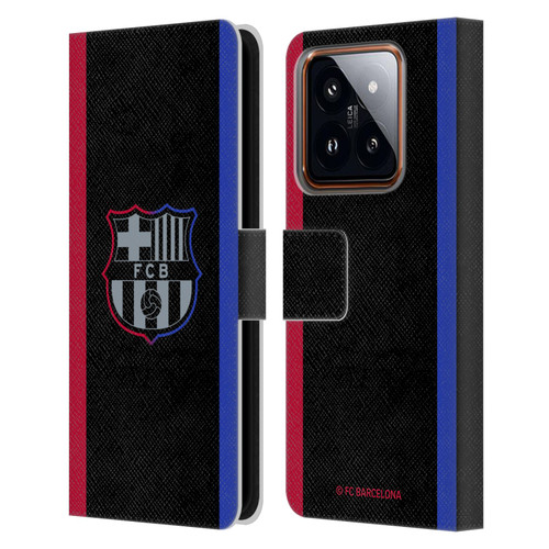 FC Barcelona 2024/25 Crest Kit Away Leather Book Wallet Case Cover For Xiaomi 14
