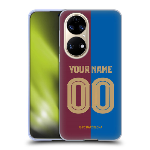 Custom Customised Personalised FC Barcelona 2024/25 Kit Home Soft Gel Case for Huawei P50