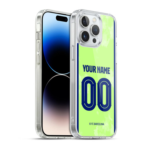 Custom Customised Personalised FC Barcelona 2024/25 Kit Third Soft Gel Case for Apple iPhone 14 Pro Max & MagSafe