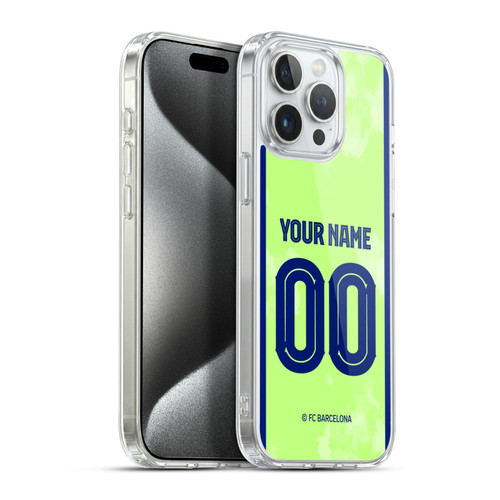 Custom Customised Personalised FC Barcelona 2024/25 Kit Third Soft Gel Case for Apple iPhone 15 Pro Max & MagSafe