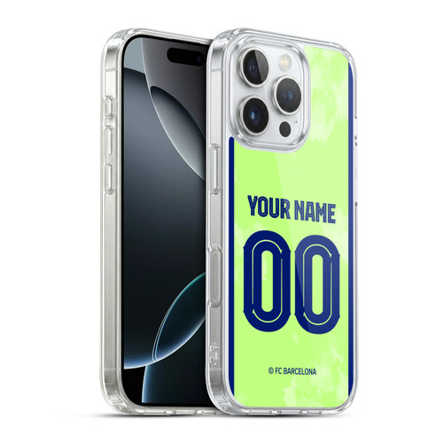 Custom Customised Personalised FC Barcelona 2024/25 Kit Third Soft Gel Case for Apple iPhone 16 Pro & MagSafe