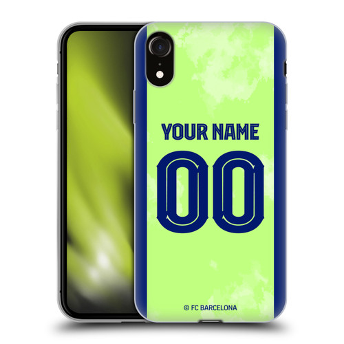 Custom Customised Personalised FC Barcelona 2024/25 Kit Third Soft Gel Case for Apple iPhone XR