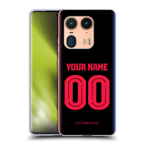 Custom Customised Personalised FC Barcelona 2024/25 Kit Away Soft Gel Case for Motorola Edge 50 Ultra/X50 Ultra