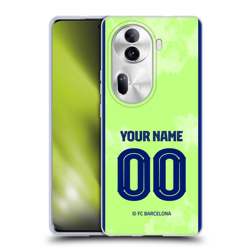 Custom Customised Personalised FC Barcelona 2024/25 Kit Third Soft Gel Case for OPPO Reno11 Pro