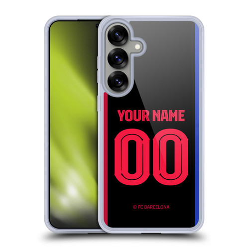 Custom Customised Personalised FC Barcelona 2024/25 Kit Away Soft Gel Case for Samsung Galaxy S25+