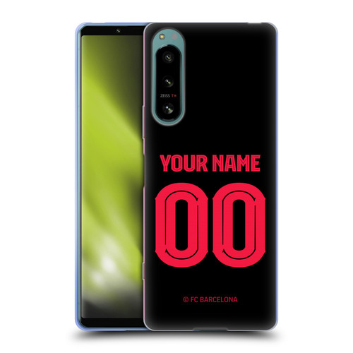 Custom Customised Personalised FC Barcelona 2024/25 Kit Away Soft Gel Case for Sony Xperia 5 IV