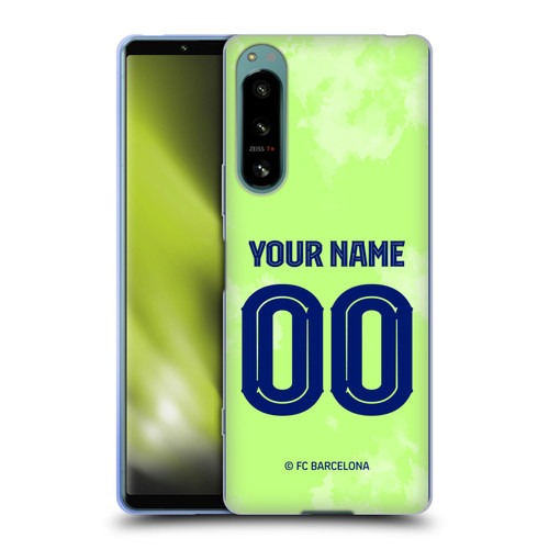 Custom Customised Personalised FC Barcelona 2024/25 Kit Third Soft Gel Case for Sony Xperia 5 IV