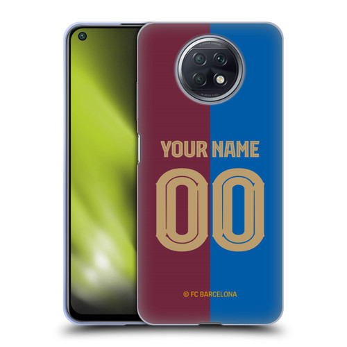 Custom Customised Personalised FC Barcelona 2024/25 Kit Home Soft Gel Case for Xiaomi Redmi Note 9T 5G