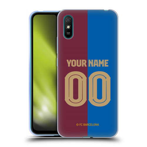 Custom Customised Personalised FC Barcelona 2024/25 Kit Home Soft Gel Case for Xiaomi Redmi 9A / Redmi 9AT