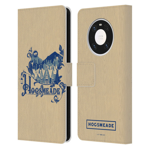 Harry Potter Locations Typography Hogsmeade Leather Book Wallet Case Cover For Huawei Mate 40 Pro 5G