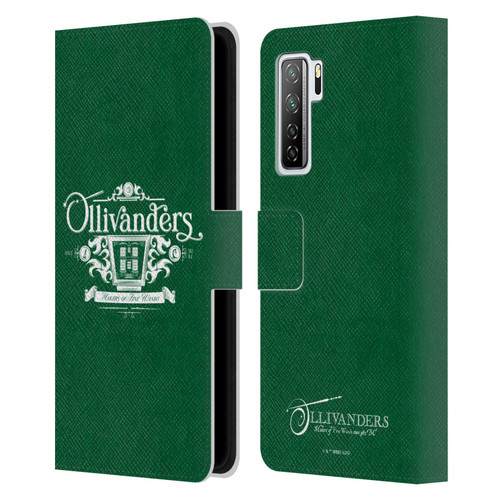 Harry Potter Locations Typography Ollivanders Leather Book Wallet Case Cover For Huawei Nova 7 SE/P40 Lite 5G