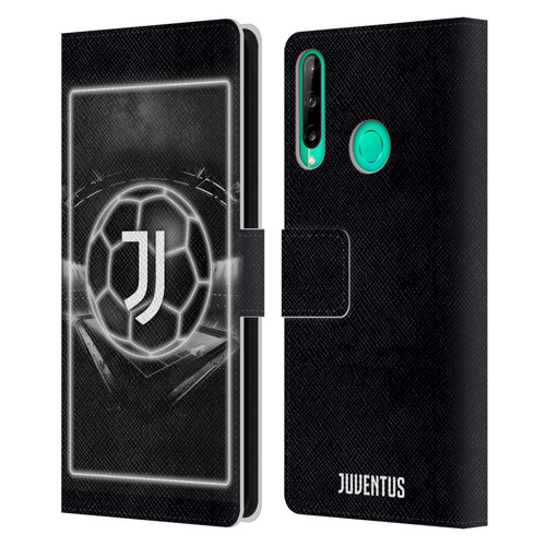 Juventus Football Club Neon Logo Leather Book Wallet Case Cover For Huawei P40 lite E