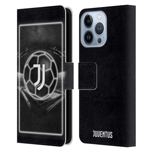 Juventus Football Club Neon Logo Leather Book Wallet Case Cover For Apple iPhone 13 Pro