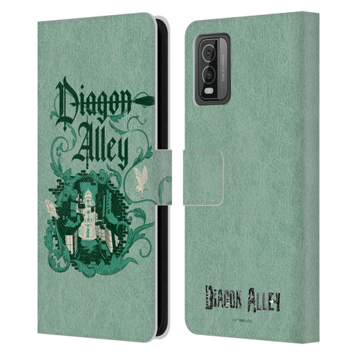 Harry Potter Locations Typography Diagon Alley Leather Book Wallet Case Cover For Nokia C210