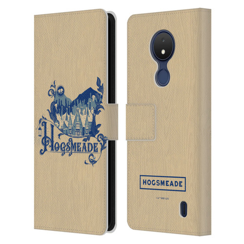 Harry Potter Locations Typography Hogsmeade Leather Book Wallet Case Cover For Nokia C21