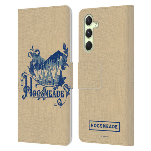 Harry Potter Locations Typography Hogsmeade Leather Book Wallet Case Cover For Samsung Galaxy A54 5G