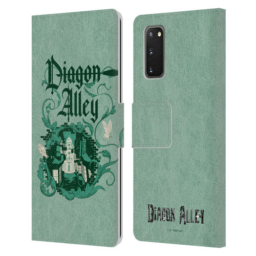 Harry Potter Locations Typography Diagon Alley Leather Book Wallet Case Cover For Samsung Galaxy S20 / S20 5G
