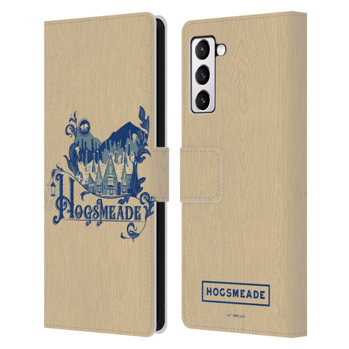 Harry Potter Locations Typography Hogsmeade Leather Book Wallet Case Cover For Samsung Galaxy S21+ 5G