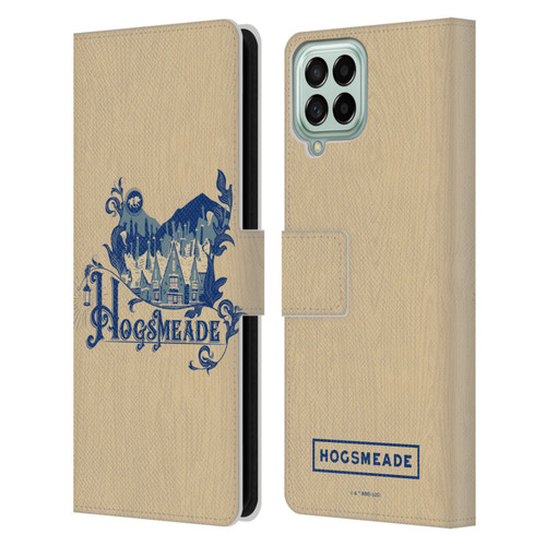 Harry Potter Locations Typography Hogsmeade Leather Book Wallet Case Cover For Samsung Galaxy M53 (2022)