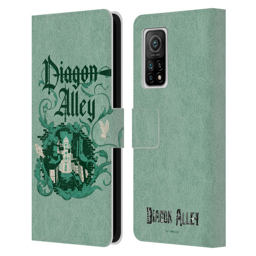 Harry Potter Locations Typography Diagon Alley Leather Book Wallet Case Cover For Xiaomi Mi 10T 5G